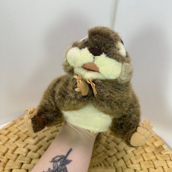 Folkmanis EASTERN CHIPMUNK Hand Puppet‎ Realistic Full Body Plush Forest Animal - Picture 1 of 8